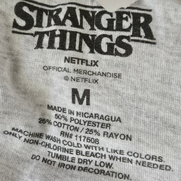 Stranger Things Graphic Baseball Tee Size Medium - Picture 3 of 3